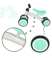 Oem - Bicicleta mini fara pedale cu 4 roti pentru copii, albastru - Jucării exterior - IK247