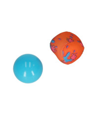 Oem - Set 2 palete 44 cm cu mingi de panza si plastic, multicolor - Jucării exterior - IK254