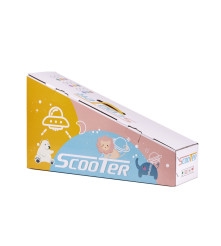 Oem - Trotineta de echilibru pentru copii, cu 3 roti, lumini LED, pliabila, ghidon reglabil, pana la 40 kg, portocaliu - Jucă...
