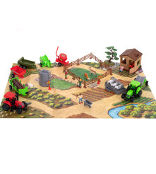 Oem - Set 49 de elemente cu utilaje agricole, fermieri si animalute - Jucării exterior - IK267