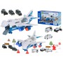 Oem - Set 6 masinute de politie cu avion de transport masini - Jucării interior - IK277