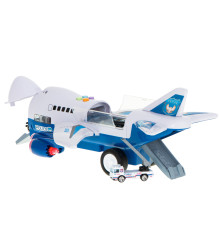 Oem - Set 6 masinute de politie cu avion de transport masini - Jucării interior - IK277