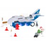 Oem - Set 6 masinute de politie cu avion de transport masini - Jucării interior - IK277