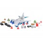 Oem - Set 6 masinute de politie cu avion de transport masini - Jucării interior - IK277