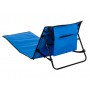 Oem - Sezlong pliabil pentru plaja sau camping cu geanta de transport, albastru 150 cm x 47 cm - Accesorii plaja - IK278