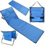 Oem - Folding sunbed for the beach or camping with transport bag, blue 150 cm x 47 cm - Beach accessories - IK278