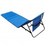Oem - Folding sunbed for the beach or camping with transport bag, blue 150 cm x 47 cm - Beach accessories - IK278