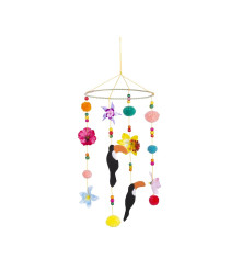 GoDan - Jucarie pentru patut cu pasari si flori, multicolor - Alte accesorii pentru copii și bebeluși - GD677