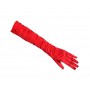 GoDan - Manusi elegante pentru dame din satin, rosu - Adulti - GD683