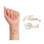 GoDan - Set tatuaje GoGirls pentru petrecerea burlacitelor roz auriu 16 elemente - Pictura fata si sprey petrecere - GD703