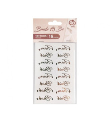 GoDan - Set tatuaje GoGirls pentru petrecerea burlacitelor roz auriu 16 elemente - Pictura fata si sprey petrecere - GD703