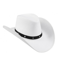 GoDan - Palarie cowboy Wichita alb - Adulti - GD717