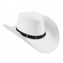 GoDan - Palarie cowboy Wichita alb - Adulti - GD717