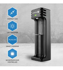 EverActive - Incarcator pentru baterii cilindrice Li-ion everActive LC-100 - Încărcătoare de baterii - BLR005