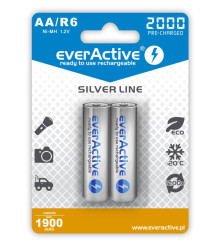 EverActive - 2 x everActive R6/AA Ni-MH 2000 mAh Silver Line battery - Size AA - BLR006