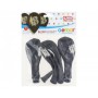 GoDan - Set 5 baloane latex aniversare 18 ani negru 30 cm - Baloane petreceri - GD730