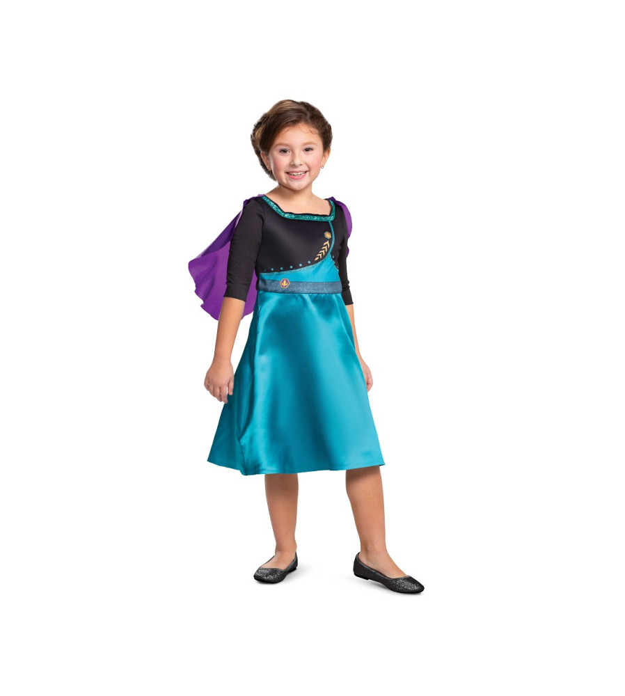 GoDan - Costum printesa Anna - Frozen 2 , marimea M (7-8 ani) - Copii - GD751