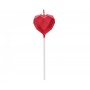 GoDan - Lumanare aniversare pentru tort, model inima 10,5 cm x 3,5 cm - Lumanari petrecere - GD768