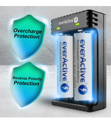 EverActive - Incarcator pentru baterii cilindrice Li-ion everActive LC-200 - Încărcătoare de baterii - BLR004