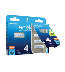 Eneloop - Acumulatori Panasonic eneloop 4x AA 2000mAh + 4x AAA 800mAh - 2x4 blister (BK-KJMCDE44E) - Format AA - NKR005