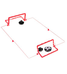 Oem - Minge Hover Ball cu LED, poarta si rachete - Jucării exterior - IK283