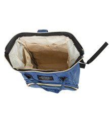 Oem - Geanta termoizolanta compartimentata tip rucsac pentru calatorii, albastru 40 cm x 30 cm x 12 cm - Genti - IK292