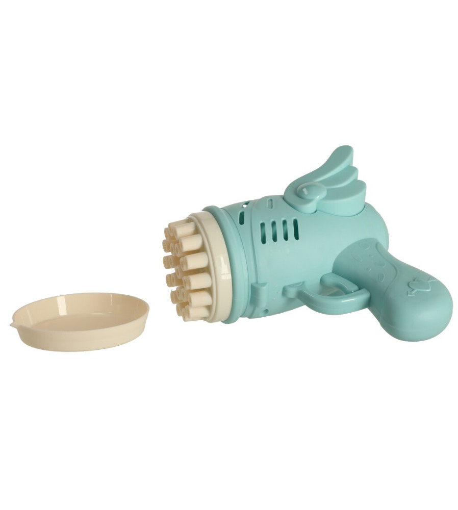 Oem - Jucarie interactiva, pistol de facut baloane de sapun, albastru - Baloane de sapun - IK298
