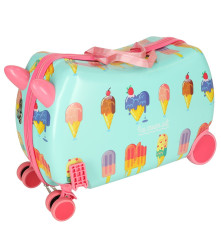 Oem - Geanta de calatorie pentru copii cu roti, grafica cu inghetata 45 cm x 31.5 cm x 22 cm - Alte accesorii pentru copii și...