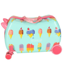 Oem - Geanta de calatorie pentru copii cu roti, grafica cu inghetata 45 cm x 31.5 cm x 22 cm - Alte accesorii pentru copii și...