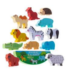 Oem - Joc puzzle echilibrarea animalelor de safari - Jucării educative - IK303