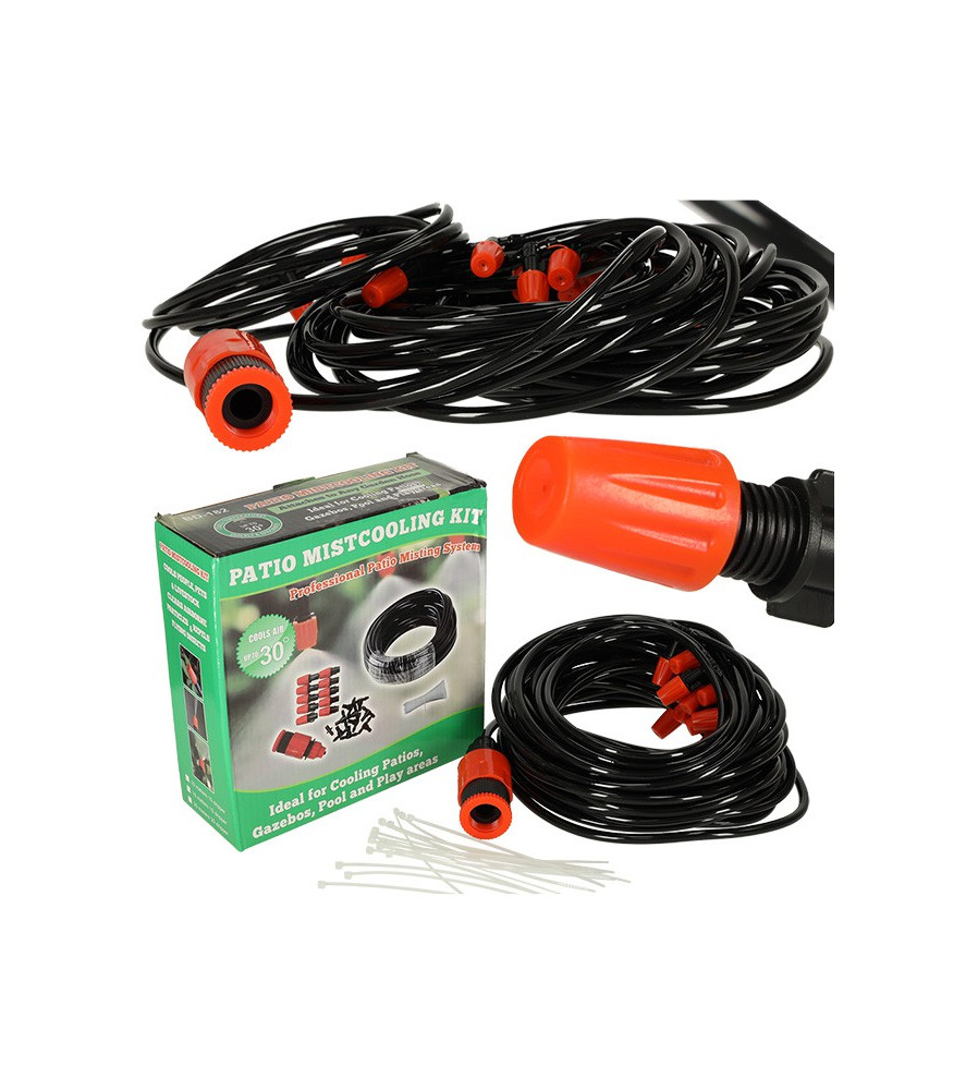 Oem - Sistem de irigare ideal pentru gazon gradina terasa din plastic, perdea de apa duze reglabile 15 m - Accesorii grădină ...
