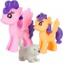 Oem - Casa de papusi din plastic complet utilata si mobilata, cu ponei, 58.5 cm x 22.5 cm violet - Jucării interior - IK316