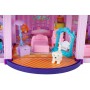 Oem - Casa de papusi din plastic complet utilata si mobilata, cu ponei, 58.5 cm x 22.5 cm violet - Jucării interior - IK316