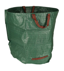Oem - Cos tip geanta de gradina pentru frunze sau iarba cu manere, verde 270 L, 67 cm x 76 cm - Accesorii grădină - IK320