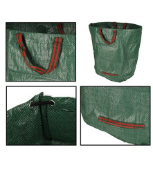 Oem - Cos tip geanta de gradina pentru frunze sau iarba cu manere, verde 270 L, 67 cm x 76 cm - Accesorii grădină - IK320
