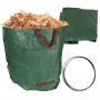 Oem - Cos tip geanta de gradina pentru frunze sau iarba cu manere, verde 270 L, 67 cm x 76 cm - Accesorii grădină - IK320