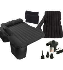 Oem - Saltea tip pat gonflabila pentru autoturisme cu pompa inclusa, negru 130 cm x 80 cm - Accesorii auto - IK326