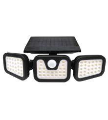 Polux - Proiector solar LED cu senzor de miscare 6000K, 0.6 W, negru - Solare - PL166