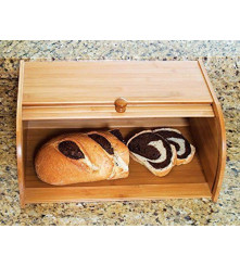 Oem - Cutie paine din bambus 40x26x20 cm - Alte accesorii pentru casă - TZ822