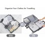 Oem - Set 6 organizatoare de calatorie pentru valiza gri - Alte accesorii pentru casă - TZ827