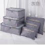 Oem - Set 6 organizatoare de calatorie pentru valiza gri - Alte accesorii pentru casă - TZ827