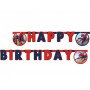 GoDan - Ghirlanda petrecere din carton cu happy birthday model Spiderman 2 M - Ghirlande petrecere - GD774