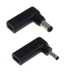 OTB - Set 2 adaptoare OTB Laptop USB-C PD compatibil cu DELL 19,5V / 65W (4.5x3.0mm / 7.4x5.0mm) - Adaptoare laptop  - ONR020