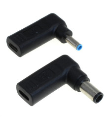 OTB - Set 2 adaptoare de incarcare USB-C PD pentru laptop OTB compatibil cu HP - 19,5V / 65W (4,5x3,0mm / 7,4x5,0mm) - Adapto...