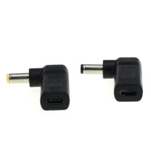 OTB - Set 2 adaptoare de incarcare USB-C PD OTB pentru laptop compatibil cu ACER / HP / TOSHIBA - 19V (5.5x2.5mm / 5.5x2.1mm)...