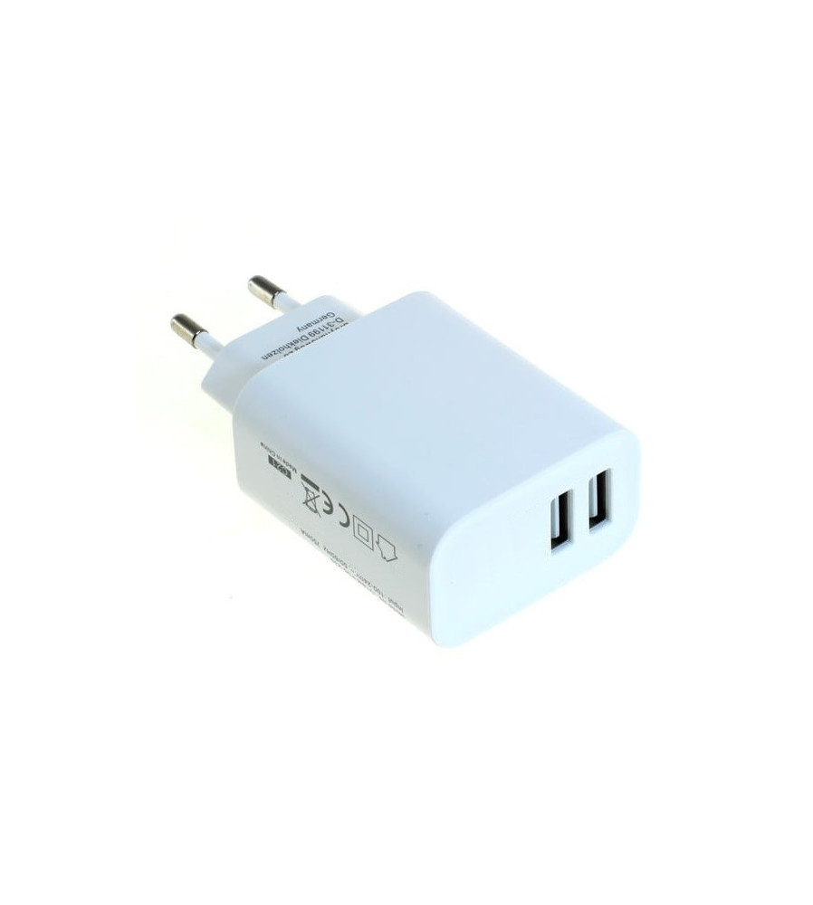 OTB - Adaptor de incarcare OTB USB cu 2 porturi 2,4A alb - Încărcătoare AC - ONR069