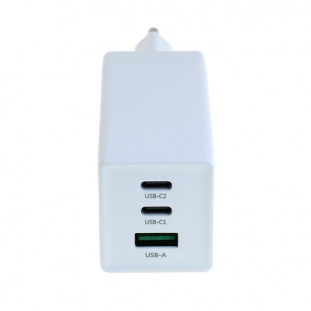 OTB - Incarcator OTB USB GaN 2xUSB-C si 1xUSB-A cu USB Power Delivery USB-PD 3 porturi 65W alb - Încărcătoare AC - ONR075