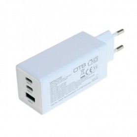 OTB - Incarcator OTB USB GaN 2xUSB-C si 1xUSB-A cu USB Power Delivery USB-PD 3 porturi 65W alb - Încărcătoare AC - ONR075