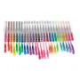 Oem - Set 50 bucati pixuri cu gel colorat cu glitter - Rechizite școlare și accesorii - IK374