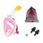 Oem - Masca de scufundare pliabila completa S / M roz - Accesorii plaja - IK382-1